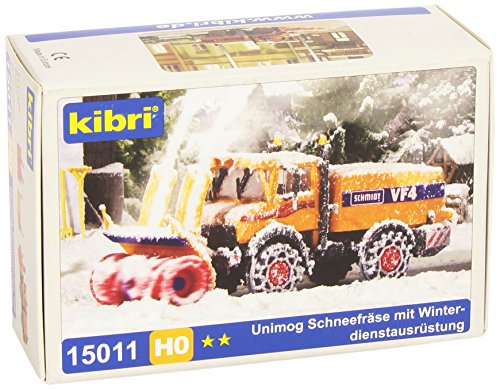 Kibri 15011 - H0 Unimog Schneefräse mit Winterdienstausrüstung