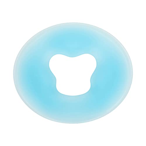 Weiches Silikonkissen – Rundes Massage-Spa-Relax-Silikon-Gesichtskissen Salon-Pflegekissen Silikon-Gesichts-Relax-Kopfwiege(Blau)