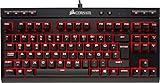 Corsair K63 Mechanische Gaming Tastatur (Cherry MX red: Leichtgängig und Schnell, Rot LED Beleuchtung, Kompakt, Qwertz) schwarz