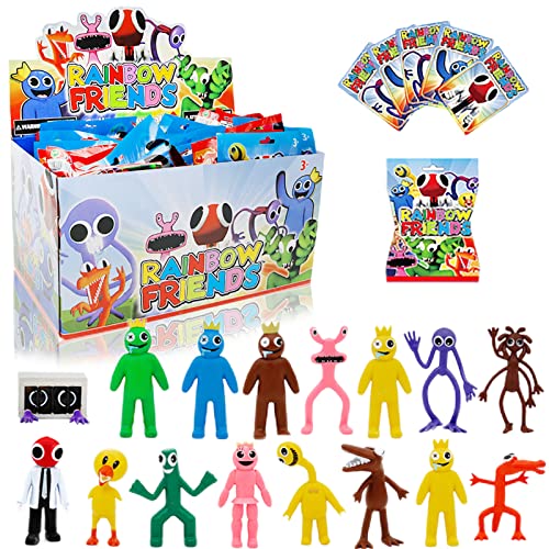 Akayoo Rainbow Friends Advent Calendar 2022, Rainbow Friends Adventskalender 2022, Christmas Countdown Miniature Figures Toys 24 Days Xmas Countdown Gifts