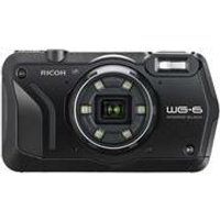 Ricoh WG-6 - Digitalkamera - Kompaktkamera - 20.0 MPix - 4K / 30 BpS - 5x optischer Zoom - Unterwasser bis zu 20 m - Schwarz