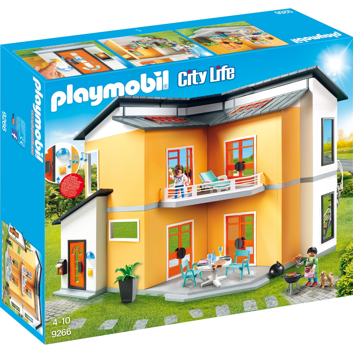 Playmobil Konstruktionsspielsteine "Modernes Wohnhaus (9266) City Life"