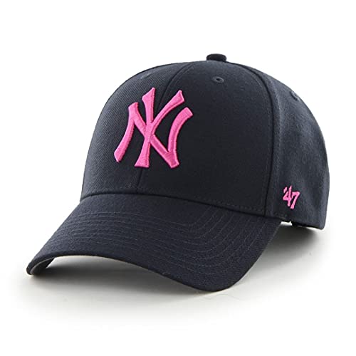 47 Unisex MLB New York Yankees MVP Baseballkappe Gr. One size, Navy/Pink