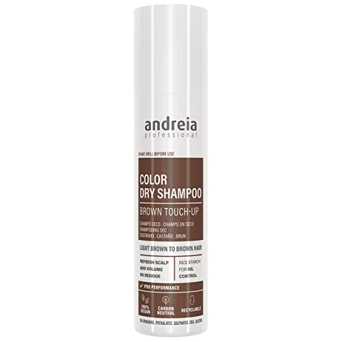 Andreia Professional Color Dry Shampoo braun 150 ml - Haarpflege - keine Rückstände Formel - deckt Grau, Glatzheit und Wurzeln ab - alle Haartypen