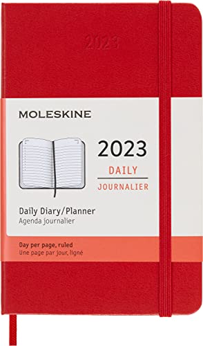 Moleskine 12 Monate Tageskalender 2023, Large/A5, Saphir