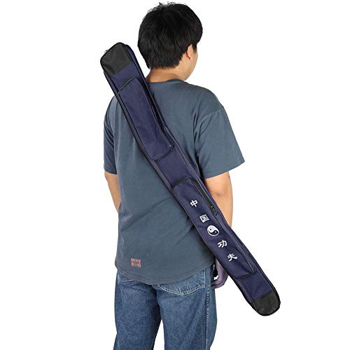 Nunafey Schwerttasche, leichte Schwert-Tragetasche, Multifunktions-Fitness-Langlebiger Schwertträger für Kampfsport-Schwerter-Zubehörschwert(Blue)