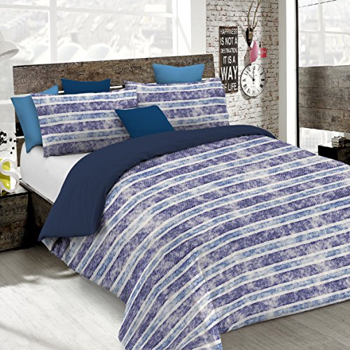 Italian Bed Linen Fantasy Bettbezug, Jeans Stripes, Kleine doppelte