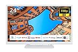 Toshiba 24WK3C64DAW 24 Zoll Fernseher/Smart TV (HD Ready, HDR, Alexa Built-In, Triple-Tuner, Bluetooth) - Inkl. 6 Monate HD+ [2023], Weiß