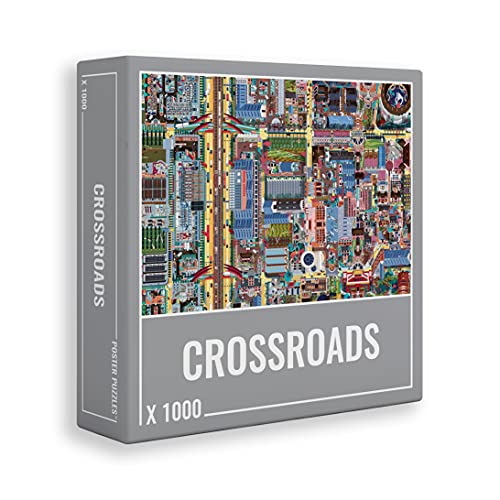 Cloudberries Crossroads Puzzle, Wunderschönes anspruchsvolles Straßenkarten Puzzle für Erwachsene, Puzzle 1000 Teile