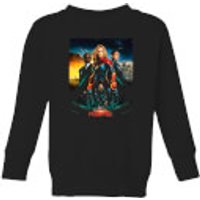 Captain Marvel Movie Starforce Poster Kids' Sweatshirt - Black - 3-4 Jahre - Schwarz