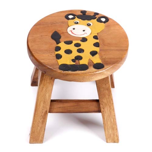 Brink Holzspielzeug Kinder Hocker Giraffe personalisierbar Schemel Kinderzimmer Holz Geschenk Stabil Tisch Sitzgruppe