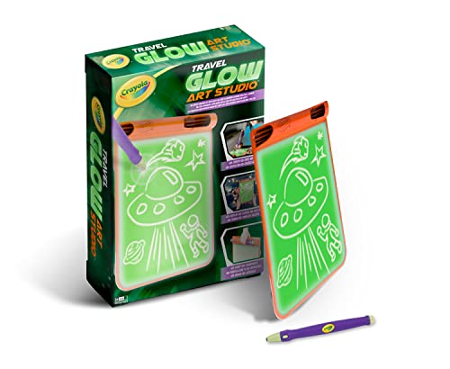 Crayola - Reise Glow Art Studio, helle Tafel, Spiel und Geschenk für Kinder, ab 6 Jahren