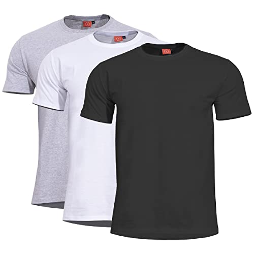 Pentagon Herren Orpheus T-Shirts Triple Mix Melange Grey-Weiß-Schwarz Größe XL