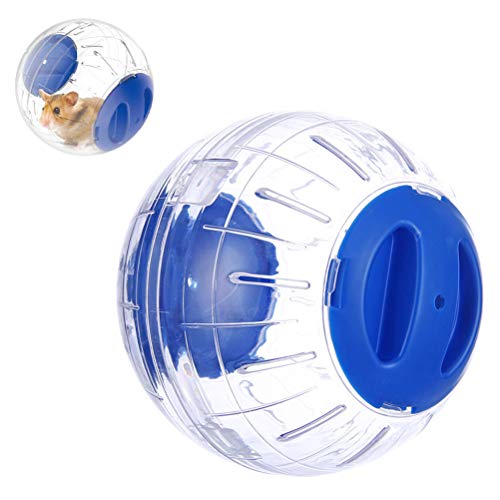 Sahgsa Hamsterball für Kleintiere, 12cm Mini transparentem Kunststoff Hamster Gymnastikball