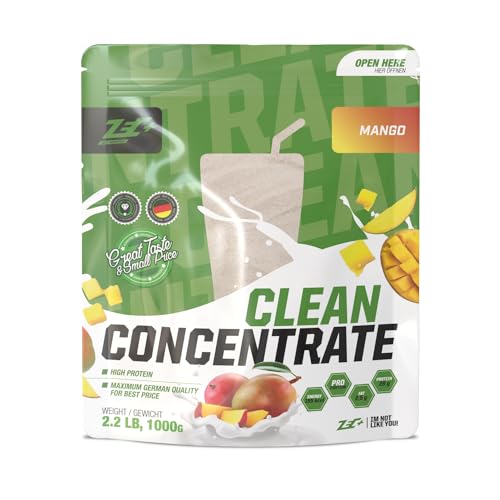 ZEC+ Clean Concentrate – 1000 g, Geschmack Mango │ Molkenprotein Whey Pulver