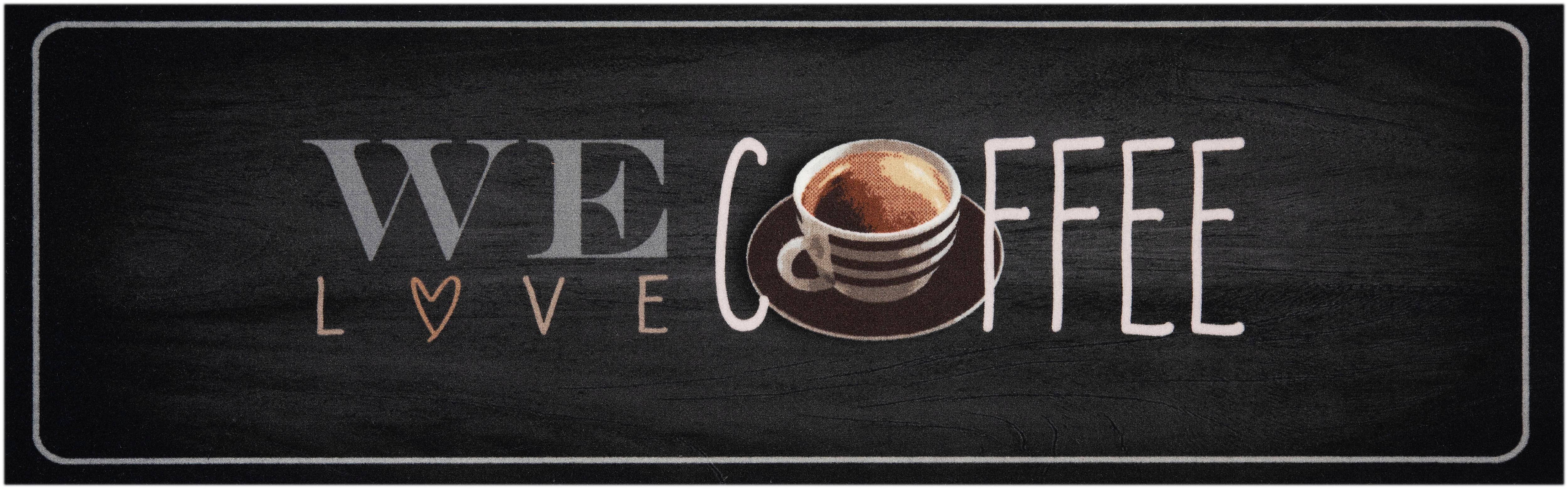 Küchenläufer »We love Coffee«, Zala Living, rechteckig, Höhe 5 mm, waschbar