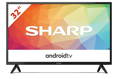 SHARP 32FG6EA Android Smart TV 81cm (32 Zoll), Sprachsteuerung per Google Assistant, Chromecast, Bluetooth, 2X HDMI, 2X USB, Dolby Audio, Active Motion 400