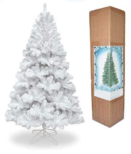 Künstlicher Weihnachtsbaum mit 230 Zweigspitzen, 122 cm, Weiß