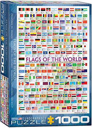empireposter Flaggen der Welt - 1000 Teile Puzzle Format 68x48 cm