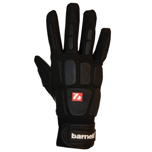BARNETT FKG-03 American Football Handschuhe auf hohem Niveau für Linebacker, Schwarz (XL)