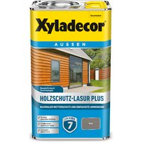 Xyladecor Holzschutz-Lasur PLUS Grau 2,5 l Außen Imprägnierung Langzeit