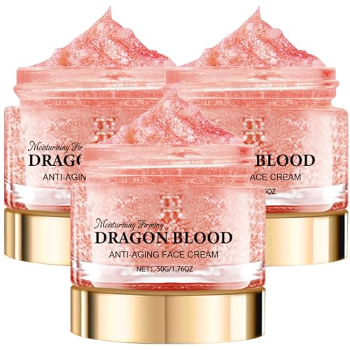 Dragons Blood Easy Cream, Placenta Dragon Blood Cream, Drachenblut-Creme, Tag & Nacht Anti-aging Feuchtigkeitscreme Für Straffe, Pralle Und Glatte Haut (3 Stöcke)