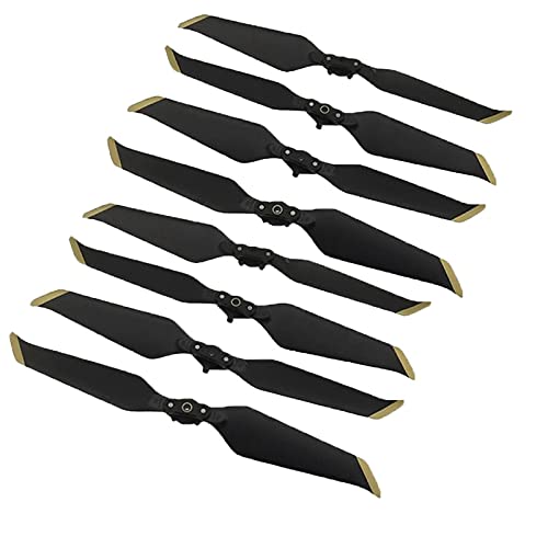 Zubehör für Drohnen In Aktien 4 Paare Gold/Sliver 8743f niedrige Rausch -Propeller -Klinge for DJI Mavic 2 Pro/Zoom Drohnenzubehör (Color : Gold)