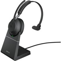 Jabra Evolve 2 65 MS Wireless Bluetooth Mono Headset schwarz m. Ladestation