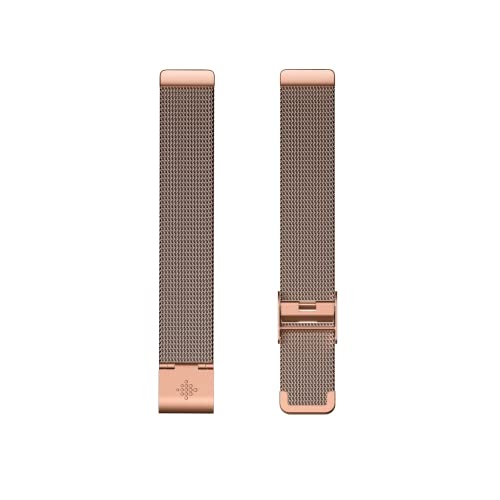 Fitbit Unisex-Adult METALLGEFLECHT Armband Inspire 2 Watch Strap, Edelstahl in Rosegold, One