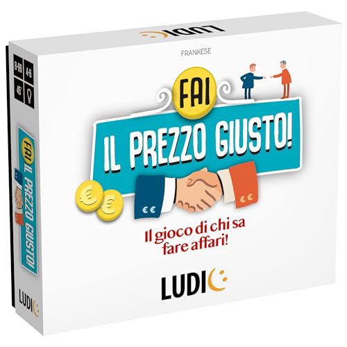 Ludic Verhandlungsführer Das Spiel von denen, die Geschäfte Machen können, It57359 Gesellschaftsspiel für die Familie für 2-6 Spieler, hergestellt in Italien