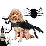 Hunde-Spinnen-Kostüme – verstellbare Spinnen-Cosplay mit gruseligen pelzigen Beinen, Mottoparty-Zubehör für Foto-Requisiten, Halloween-Party, Festivalparade Zurego