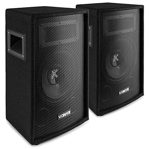 Lautsprecherset - Vonyx 8""-Lautsprecherset mit 2x SL8-Lautsprechern 400 Watt (800 Watt insgesamt) für Hauspartys, den Einstieg in die DJ-Szene usw.