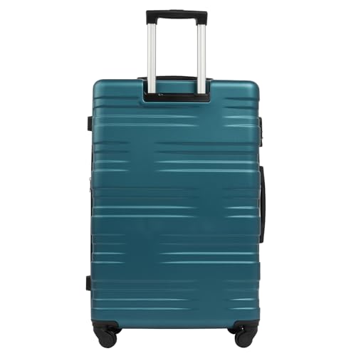 SPOFLYINN Koffer, Hartschalengepäck, erweiterbar, mit TSA-Schloss, Leichter Koffer für Outdoor, Reisen, Camping, Damen und Herren, 63,8 x 41,1 x 25,9 cm, Antik Blau Grün, Einheitsgröße,