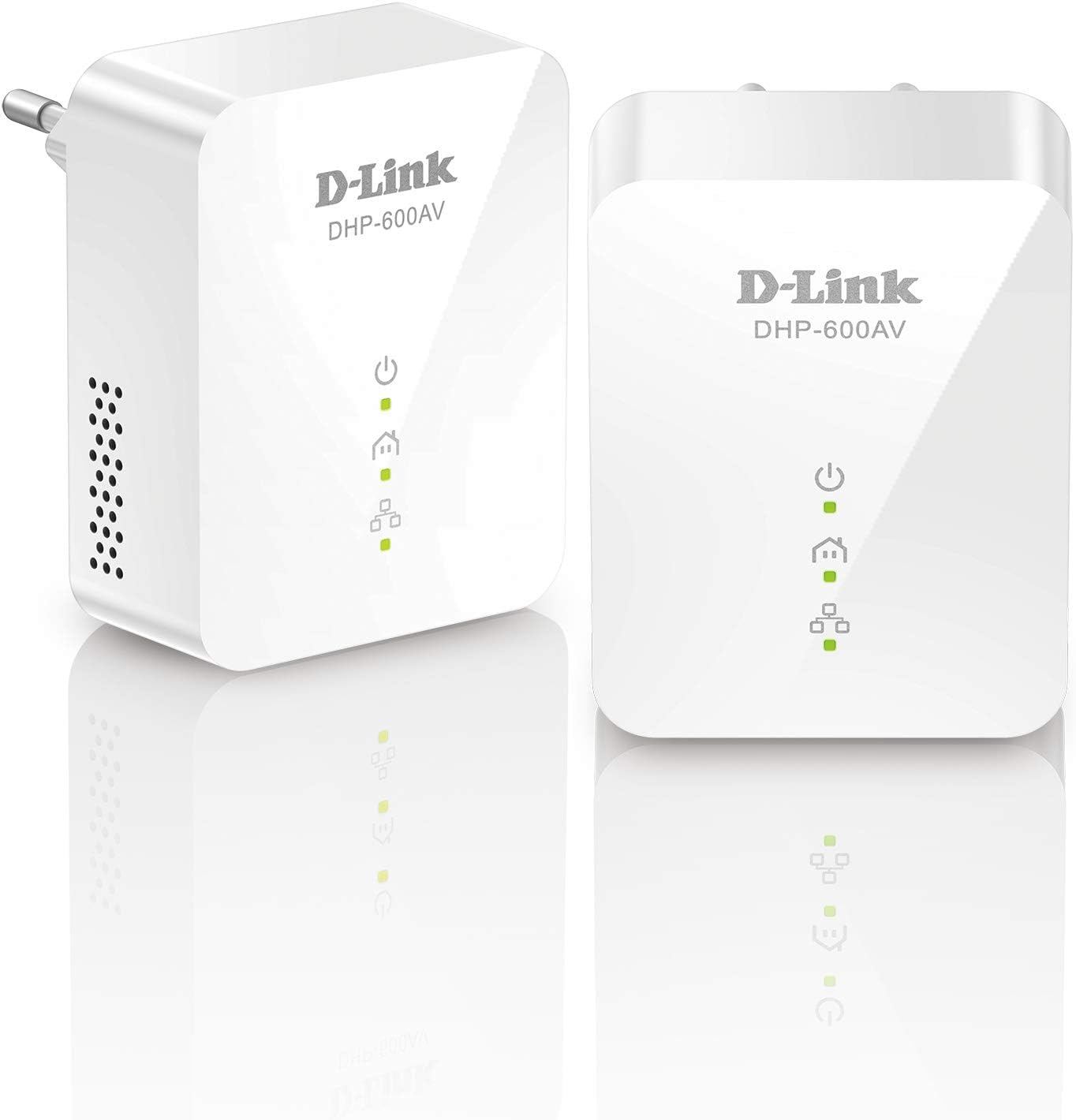 D-Link DHP-601AV (2x DHP-600AV) Powerline Gigabit Starter Kit (Netzwerkverbindung für kabelgebundene Geräte, bis zu 1000 Mbit/s, AV2-Technik, Plug-and-Play)