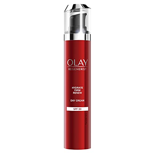 OLAY Regenerist Tagescreme Mit LSF30 | 50ml | Spendet Intensiv Feuchtigkeit Und Strafft die Haut Sichtbar | Feuchtigkeitscreme Für Frauen Mit Amino-Peptiden Und Vitamin B3 | Gesichtspflege für Damen