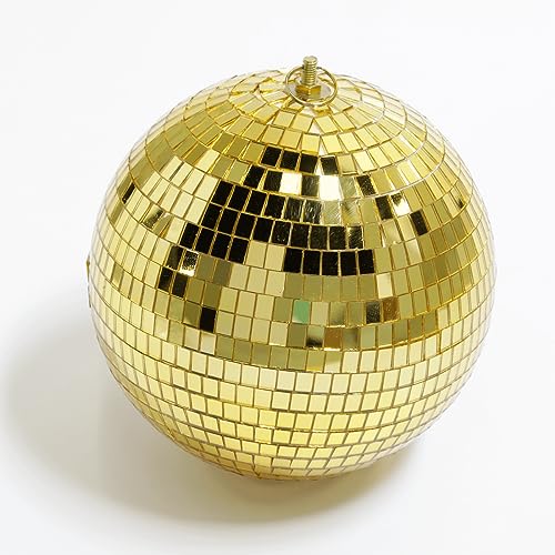 Deko-Spiegelkugel Diskokugel Party-Spiegelkugel Gold 20 cm Ø mit Aufhängung