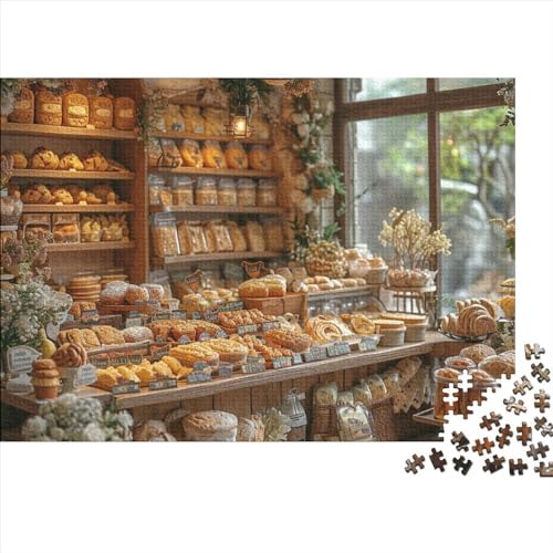 Gemütliche BäckereiPuzzle 500 Teile Erwachsener, Gebäck und Kuchen500 Puzzleteilige, Bwechslungsreiche Puzzle Für Erwachsene, Puzzle Erwachsene, Familien-Puzzlespiel 500pcs (52x38cm)