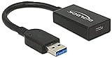 Delock 65698 Adapterkabel USB 3.0 A Stecker auf USB Type-C Buchse 15 cm schwarz