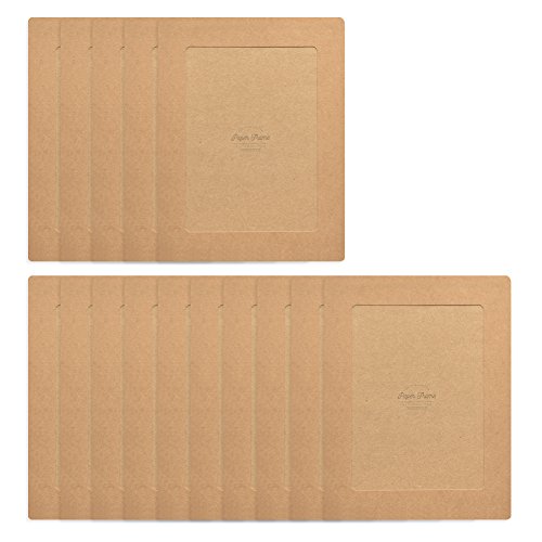 Monolike Papier-Bilderrahmen, 12,7 x 17,8 cm, Kraftpapier, 15 Stück