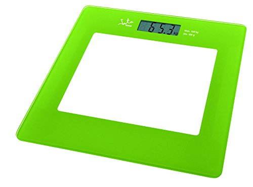 Jata Hogar 290V Elektronische Waage aus Glas, mit LCD-Display, Grün