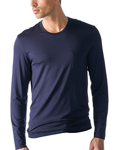 Mey Loungewear Serie Jefferson Modal Herren Homewear Shirts Blau M