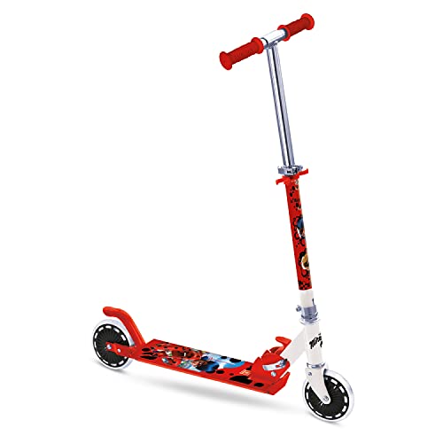Mondo Toys - ALU SCOOTER MIRACULOUS Aluminium-Roller für Kinder - verstellbarer Lenker - 2-Rad-Roller – 28408