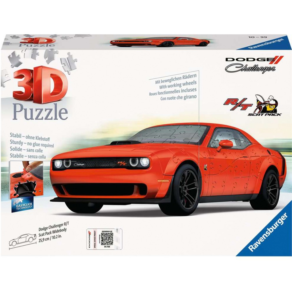 3D Puzzle Dodge Challenger R/T Scat Pack Widebody