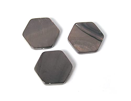 Perlenschale aus Perlmutt, glänzend, schwarz, 13 x 11 mm, 250 g. 296u, ca.