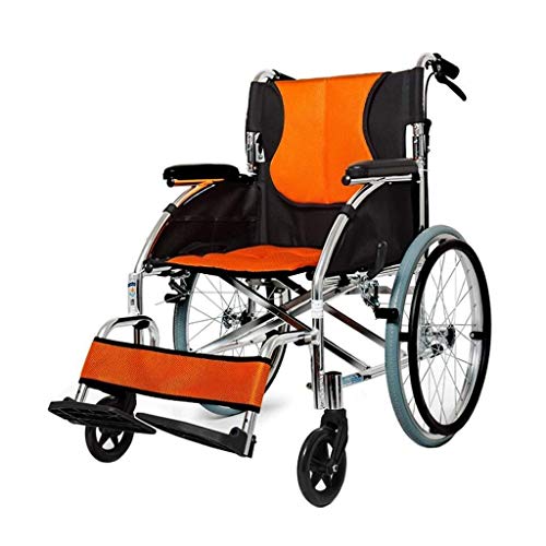 Rollstuhlwagen Old Man Scooter, tragbarer, zusammenklappbarer, superleichter, selbstfahrender Transportstuhl für Senioren/Behinderte aus Aluminiumlegierung, tragbar