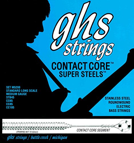 ghs 5200 M ContactCore Stainless Steel String Medium