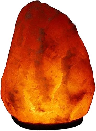 BOSALLA Salz Lampe von 2 kg bis 26 kg frei wählbar Kristall Lampen Salt Range Pakistan mit Spezial Leuchtmittel und Kabel in 120 cm WEIß (6-8 kg)