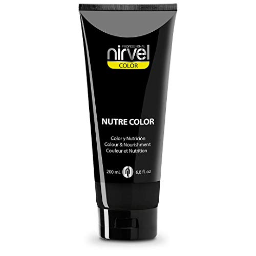 Nirvel NUTRE COLOR Black 200 ml professionelle Maske - vorübergehende Färbung - Ernährung und Helligkeit