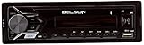 Belson BS-1502 Autoradio mit MP3, FM/AM ohne Mechanik, CD mit USB und SD-Kartenleser, Schwarz