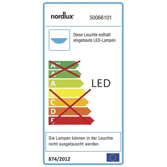 NORDLUX - LED-Deckenleuchte anb 38W Oja 60 2700K A+ 3200lm ws mt Konv IP20 Ø600mm